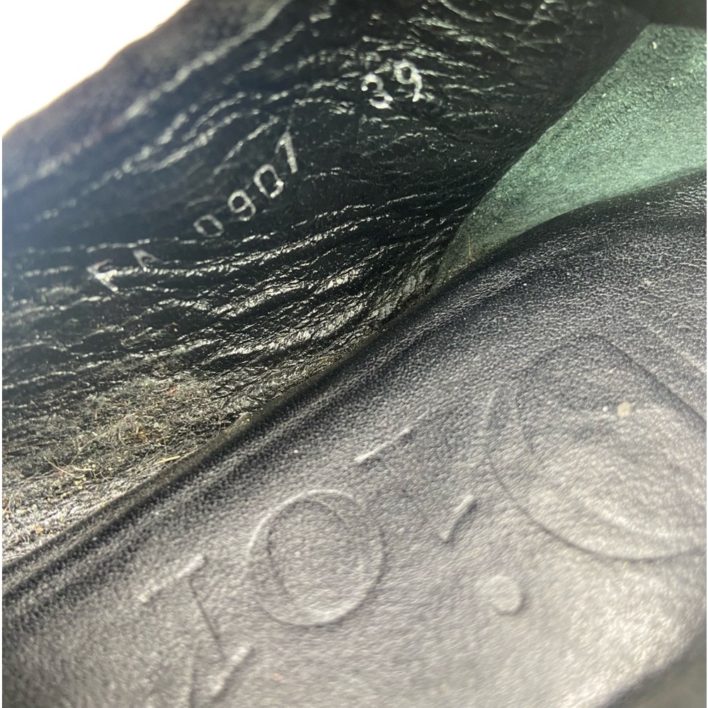 Dior Logo Print Black Flats Sz 39 - Picture 7 of 14